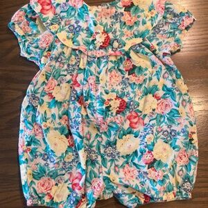 Vintage 90s floral bubble romper